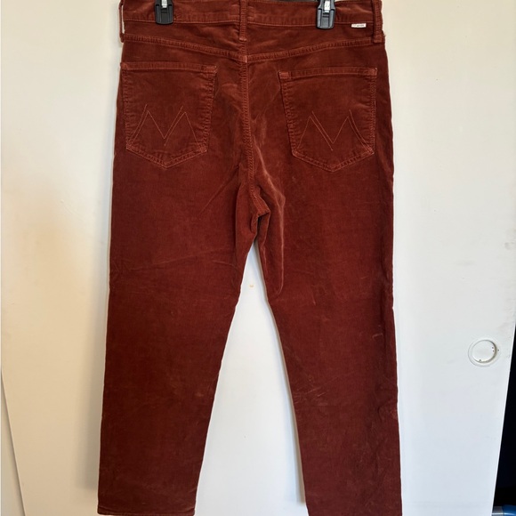 MOTHER corduroy The Tomcat Ankle Jeans in Rich Brown - Picture 3 of 16